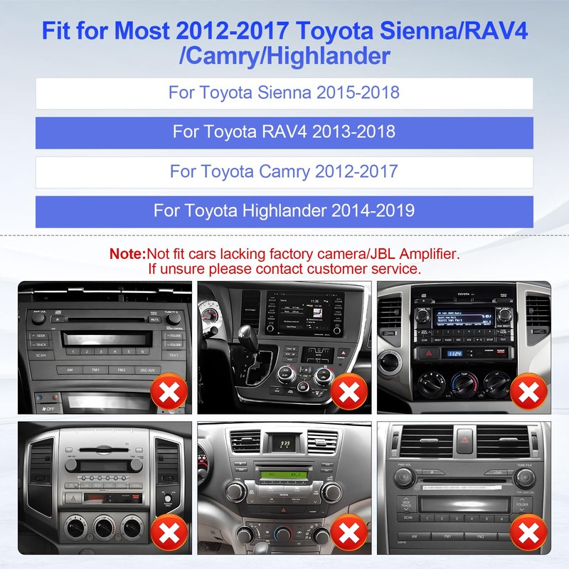 Car Stereo Wiring Harness Connector for Toyota Sienna Camry RAV4