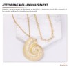 TOVINANNA Charm Necklace Shell Pendant Jewelry for Women Unique Necklace