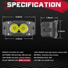 Flush Mount LED Pods 40W Spot CREE LED Bumper Backup
