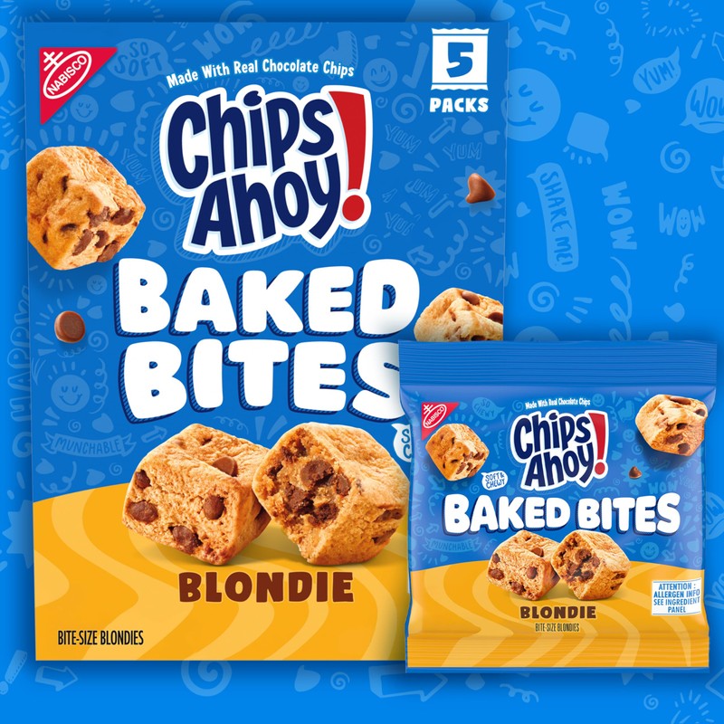 CHIPS AHOY! Baked Bites, Blondie, 5-1.5 oz Snack Packs (5