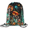 Feelyou Cute Mushroom Drawstring Backpack 13"x15.7" Cartoon Mushrooms Drawstring Bags