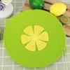 Cubierta de tapa con tapón de silicona antiderrame para ollas