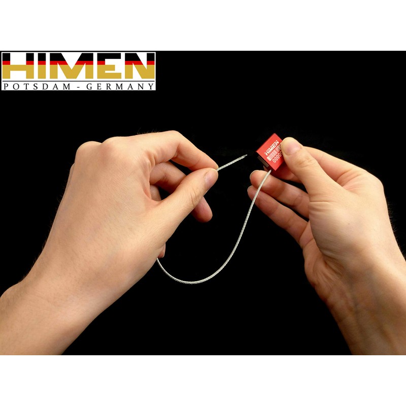 50x metal seals with wire rope by HIMEN | consecutively