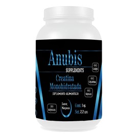 Creatina Monohidratada Anubis 1kg Sabores 200 Servs Naranja
