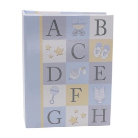Baby ABC Photo Album 80 4x6 Pictures - Blue