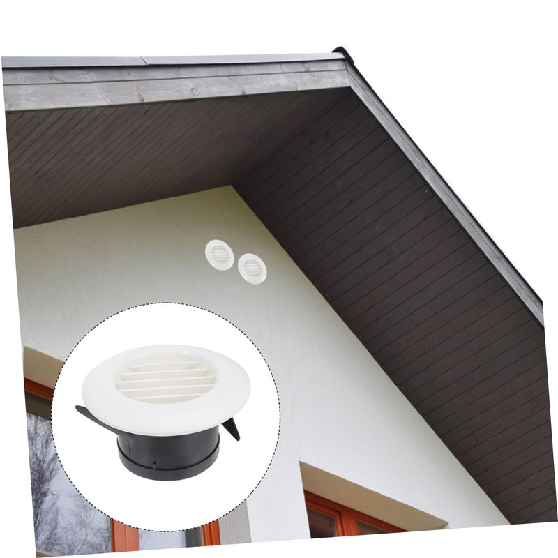 SHOWERORO 2Pcs Round Air Vent Louver for Air Conditioner Ceiling