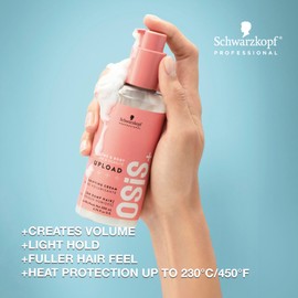 OSiS+ Upload Volume Cream, 6.76 oz (2 Pack) – Lightweight Volumizing Hair Treatment – Conditioning Style Control and Volume Effect - Blow Dry Heat Protection