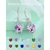 Vesitim Butterfly Earrings for Women 925 Sterling Silver Heart Earring