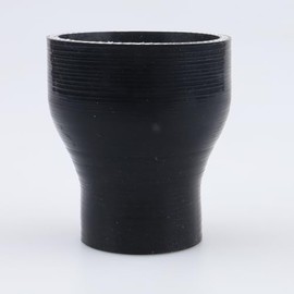 AC PERFORMANCE AC PERFORMANCE ID 2.5" to 1.5" (63mm to 38mm) Silicone Hose Straight Reducer 3-Ply Reinforced Black, 3" Length