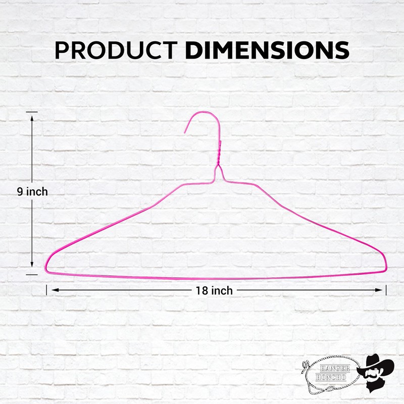 Hanger Honcho Wire Metal Clothes Hangers 200 Pack Bulk for