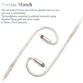 6N Single Crystal Copper 0.78mm 2Pin IEM Cable for MOONDROP Blessing 3 Dusk Variations KADENZ 64 Audio Solo U18t Tia Vision Ears VE2 VE3.2 VE4.2 RE2000 Empire Ears Legend X Earphone Cable (3.5mm Plug)