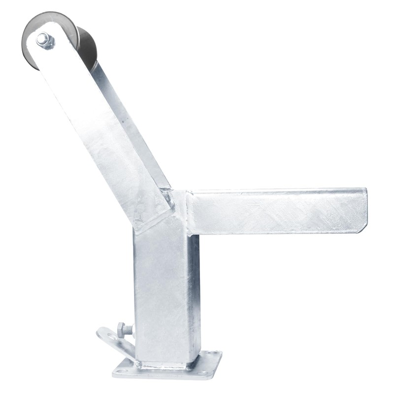 YVTCRTCW Adjustable Galvanized Trailer Winch Stand with Roller & U-Bolts