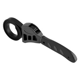 Llave de correa de 500 mm Tapas de frascos de goma Apretar Aflojar Herramienta de plomería Llave de filtro de aceite universal Herramienta de fabricación de tamaños de orificios múltiples Llave de fil