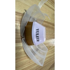 Flat Top Kabuki Foundation Brush with Protective Case, Soft Dense Bristles for Liquid, Cream & Powder Makeup, Travel-Friendly Cosmetic Brush