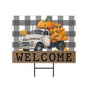 Welcome Thanksgiving Yard Sign, Harvest Fall Autumn Pumpkins Seasonal Holiday