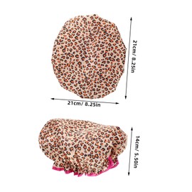 Mikinona Shower Cap Women Decorative Reusable Bath Hat for Long Hair Hair Cap for Shower