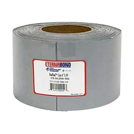 EternaBond RoofSeal Gray 4" x50' MicroSealant UV Stable RV Roof Seal Repair Tape | 35 mil Total Thickness - EB-RG040-50R - One-Step Durable, Waterproof and Airtight Sealant