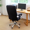 FORCHEER Office Chair Cover with Armrest Cover Black Velvet Stretch