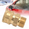 2Pcs Pure Copper M22 High Pressure Washer Fitting Adapter 3/8