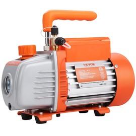 1/5 HP Single Stage Vacuum Pump, 3.5 CFM, Resin Degassing - 150W