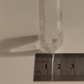 Healing Crystal Rods Clear Quartz Points Natural Crystal Natural Quartz Crystal Polished Healing Crystal Rods Hexagonal Point Meditation Therapy Stones for Home Office Decoration (6-7 cm)