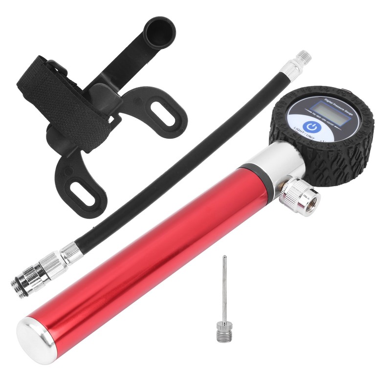Portable Bicycle Air Pump Manual Tire Inflator 120PSI High Pressure