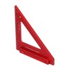 Woodworking Triangle Ruler Aluminium Alloy British System Measuring Tool for