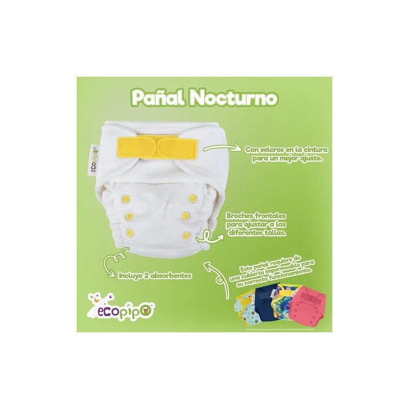 Pañal Nocturno Verde Ecopipo
