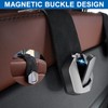 yimoyop 2 Packs Suede Car Purse Hooks Behind Seats with