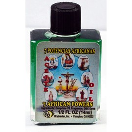 1 PIECE BRYBRADAN 7 AFRICAN POWERS SPIRITUAL OIL 7 POTENCIAS AFRICANAS ACEITE ESPIRITUAL -1/2 FL OZ 14.7ML