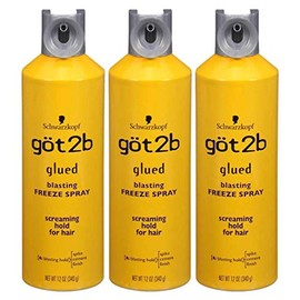 Got2b Glued Blasting Freeze Spray 12 oz (Pack of 3)