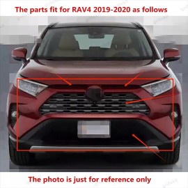 Unbranded 7PC For RAV4 2019-2020 Bumper Upper Lower Grille Mesh Mount Retainer Bracket Kit