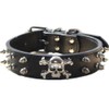 haoyueer Spiked Studded 1.2" Wide Leather Dog Collar Chain Leash