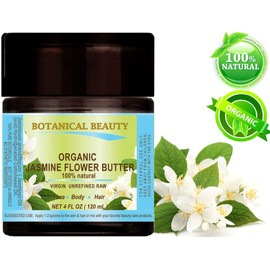 ORGANIC JASMINE OIL BUTTER RAW 100% Natural/VIRGIN/UNREFINED 4 Fl.oz.- 120 ml. For Skin, Hair and Nail Care.