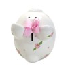 Child to Cherish Ceramic Piggy Bank for Girls, Posies and