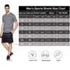 Men's Quick-Drying Sports Shorts with Zip Pockets, grey, xl