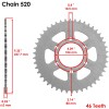 Caltric Red Drive Chain And Sprocket Kit for Kawasaki Ninja