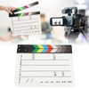 Acrylic Film Clapboard Professional Dry Erase Movie Props Clap Board