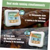 COLLBATH Food Thermometer Timer Accurate BBQ Thermometer for Home Cooking