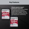 Kingston Canvas React Plus 64GB U3 V90 SD Card (2-Pack)