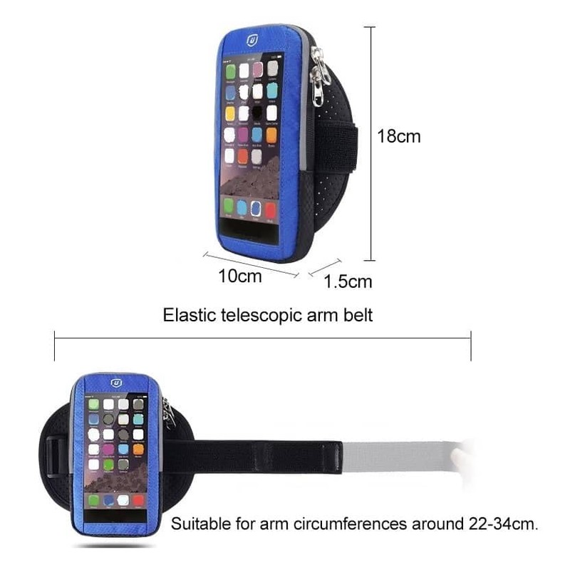 DFV mobile - Waterproof Reflective Armband Case with Touchscreen with