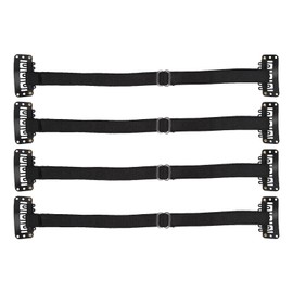 4Pcs Facelift Bands with Clips, Adjustable Elastic Instant Face Lift Band, Invisible Hairpin Face Stretching Lifting Strap, Face Slimming Band, Wrinkles Remove Belt for Face Shaping(Black)