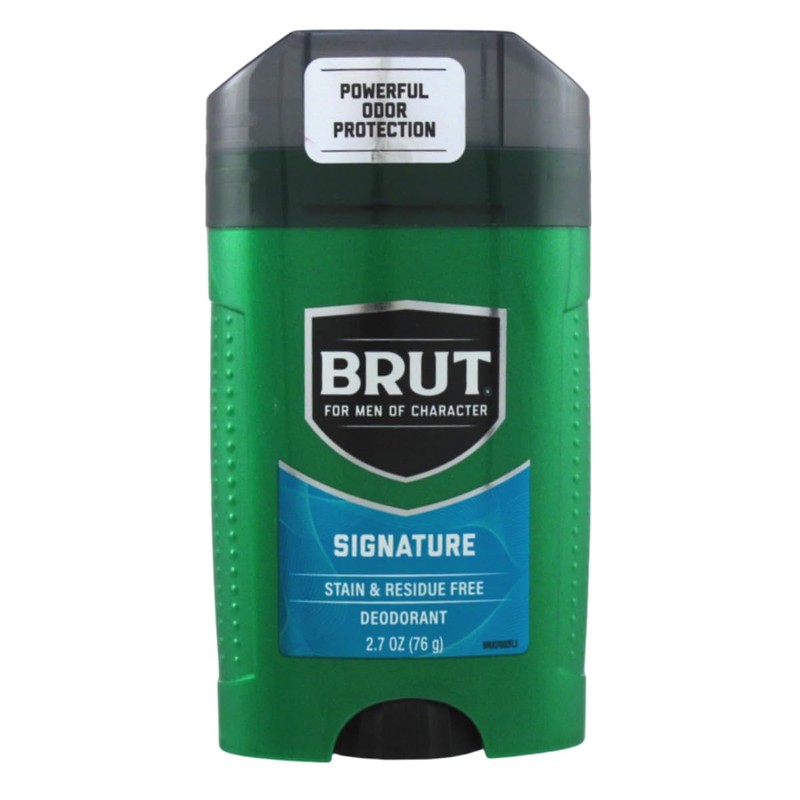 Brut Deodorant 2.25oz Oval Solid Classic Scent (3 Pack)