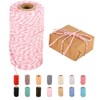 Twine String,328 Feet White Pink Twine Bakers String Craft Making