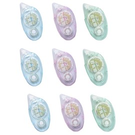 Armastuse 9 Pack Double Sided Tape Roller, Scrapbooking Supplies, Sticky Tape Glue Roller Dispenser for Scrapbook, Journaling DIY Crafts