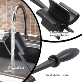 2 Pieces Meat Masher,Versatile Mince Meat Masher,Handheld Meat Chopper,Mince Masher,for Home Kitchen Hamburger Meat,Beef,Potato, Fruit (Black,Red)