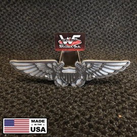 WinterFab Naval Flight OffIcer Wings Hitch Cover - 1/8" Steel - Two Layers - US Navy USN