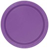 Unique 34474 tableware 7" Round Dessert Plates | Pretty Purple