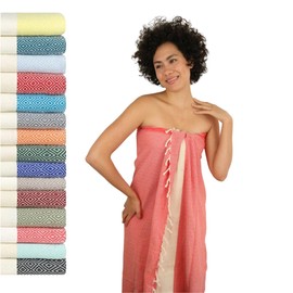 Sauna Towel, Sauna Towel for Men and Women, Hammam Towel, Large, 100 x 200 cm, XXL: Long, Space-Saving, Lightweight, Sauna Towel, Wellness Spa Towel, Sauna Kilt Accessories, Fouta Hammam Bath Towel,