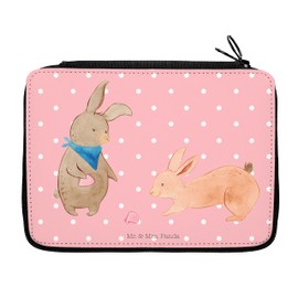 Mr. & Mrs. Panda Pencil Case Rabbit Shell Gift Shell Collecting Shells BFF Holiday School Girlfriends Office Pen Case Brother, red, Hand Drawn